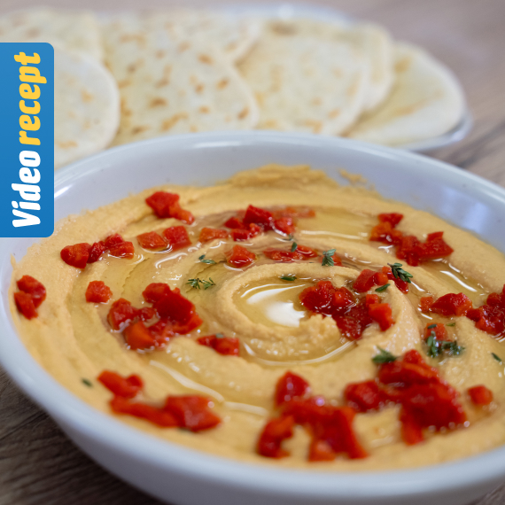 Hummus s brzim pita kruhom