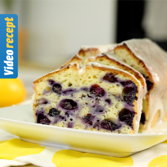 Borovnica & limun loaf cake