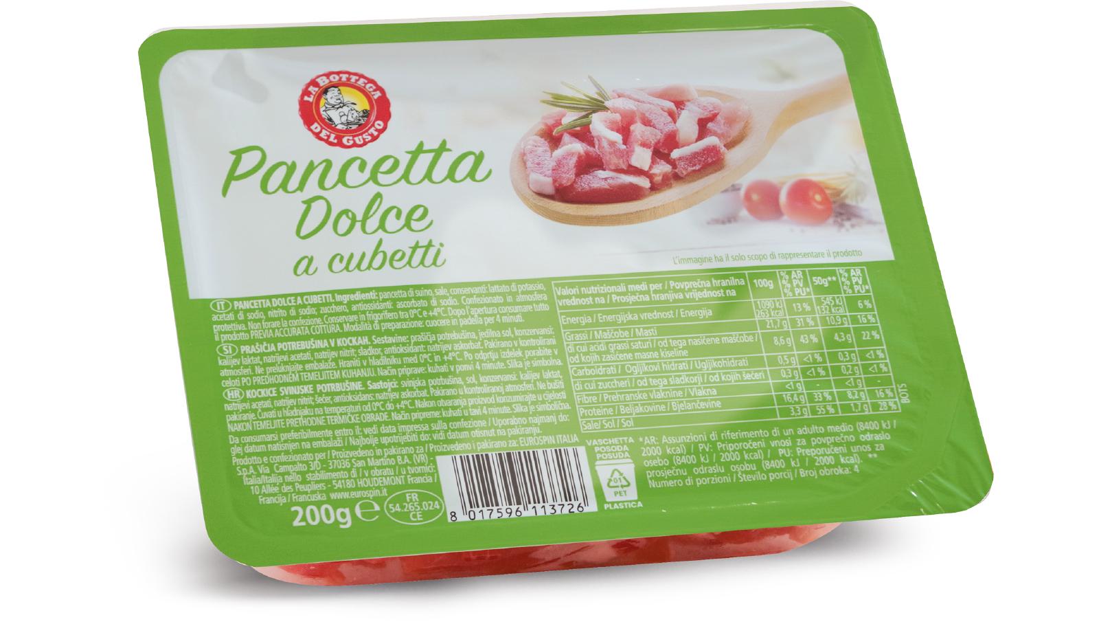 PANCETA KOCKICE
