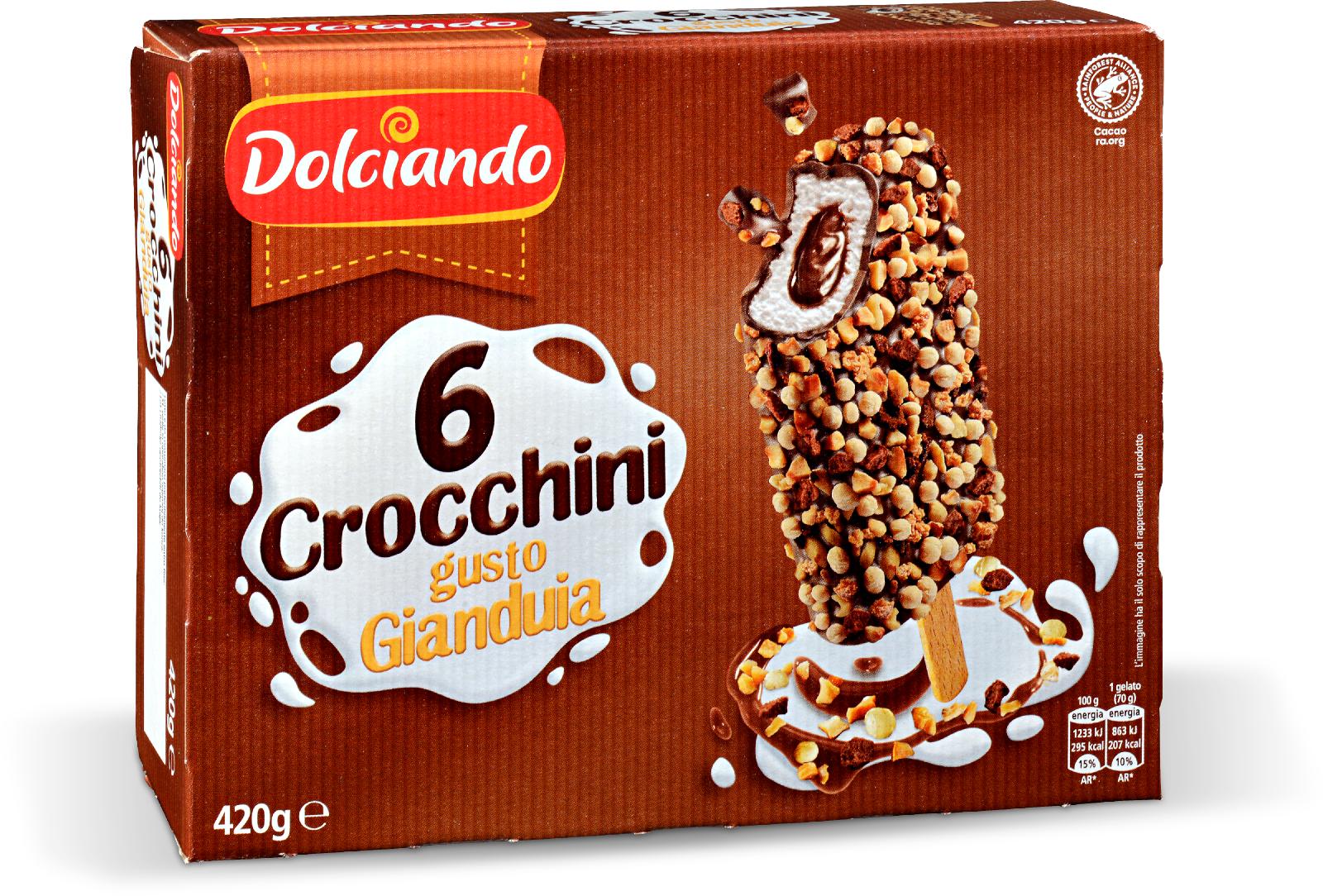 SLADOLED CROCCHINI PUNJENJE GIANDUIA 
6 KOM
