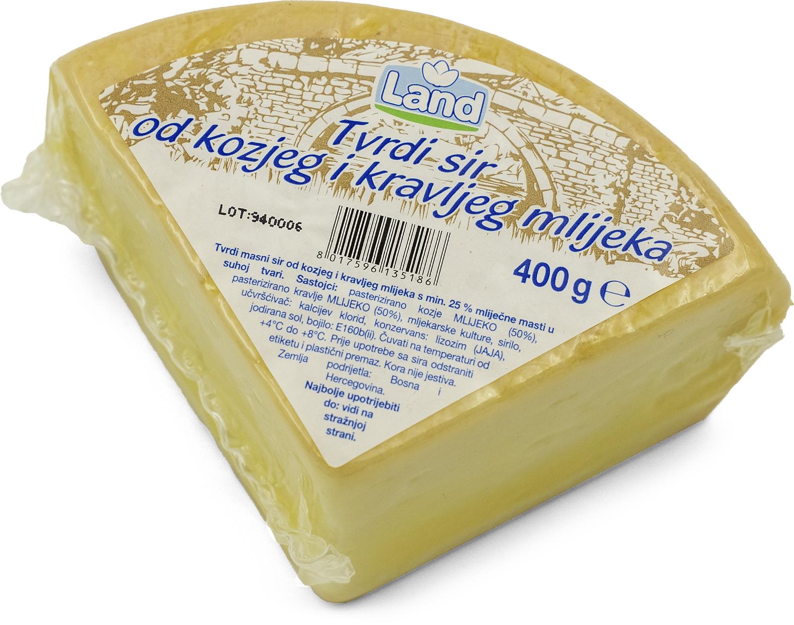 SIR TVRDI S KOZJIM I KRAVLJIM MLIJEKOM